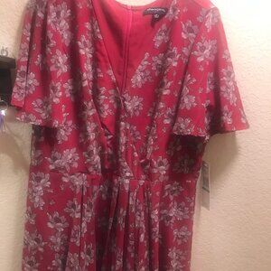 sharagano brand  dress deep jewel tones